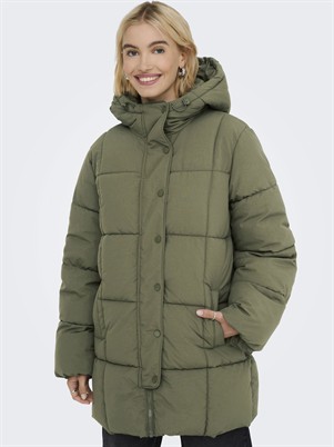 JDYWonder Lang Hood Puffer Jakke